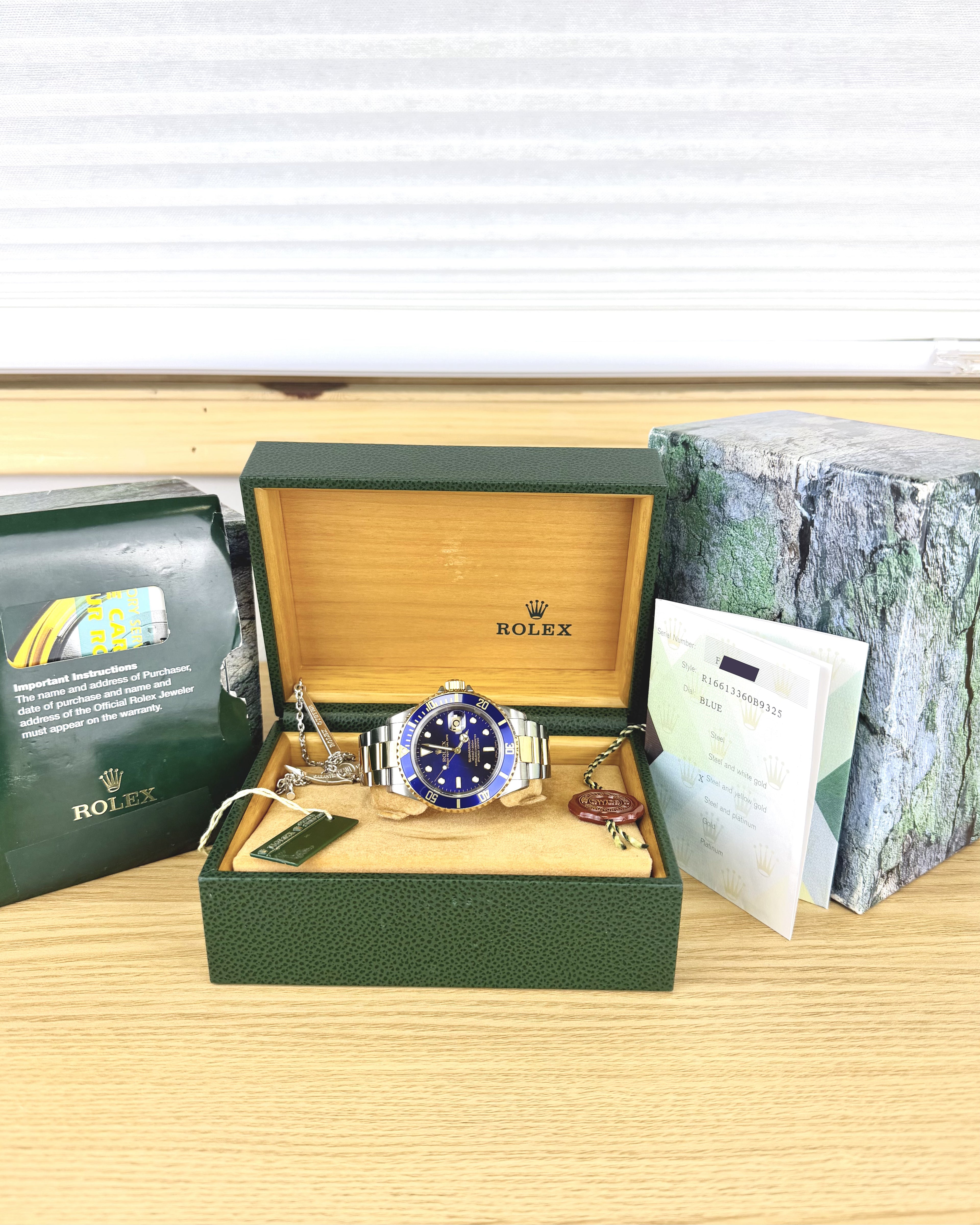 Rolex Submariner 16613 Bluesy Two Tone Stainless Steel & 18K Yellow Gold