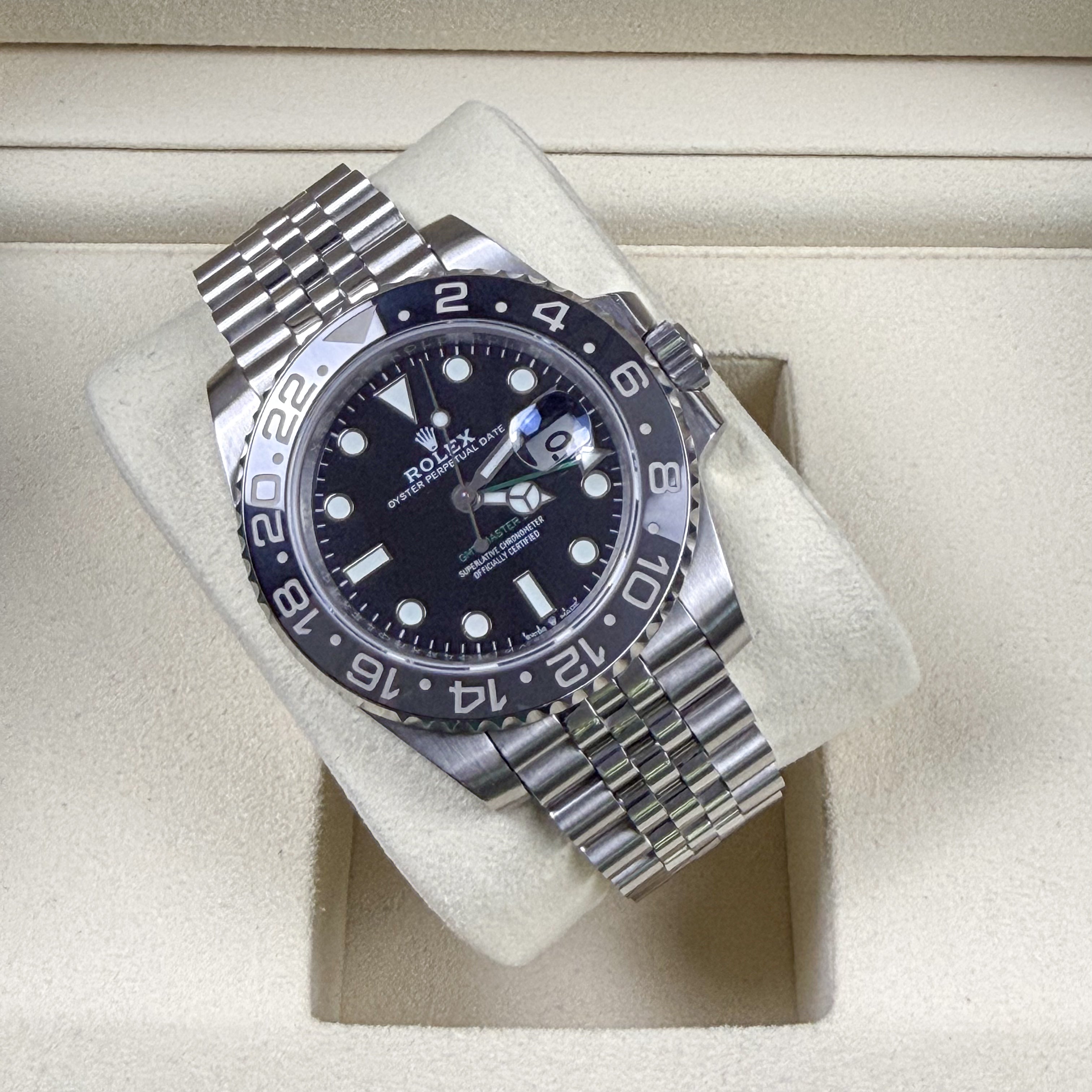 Rolex GMT-Master II 126710GRNR Bruce Wayne Jubilee Stainless Steel